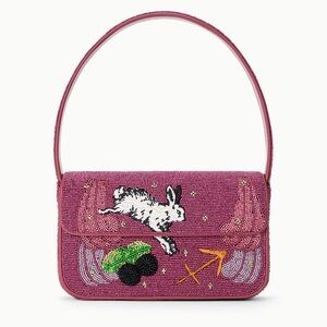 STAUD ZODIAC BEADED TOMMY BAG SAGITTARIUS